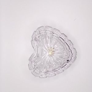Mikasa Crystal Heart Shaped Covered Jewelry Dish
